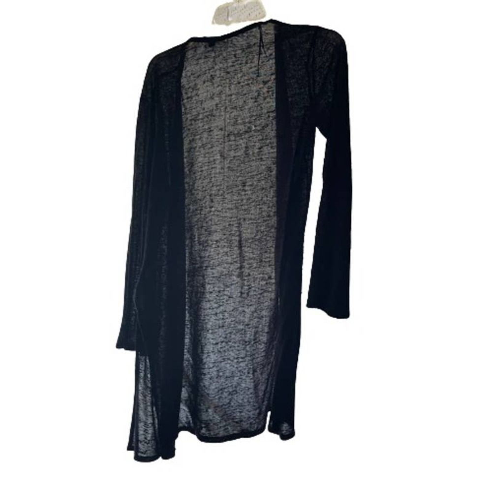 Ambience Women’s Black Sheer Long Cardigan